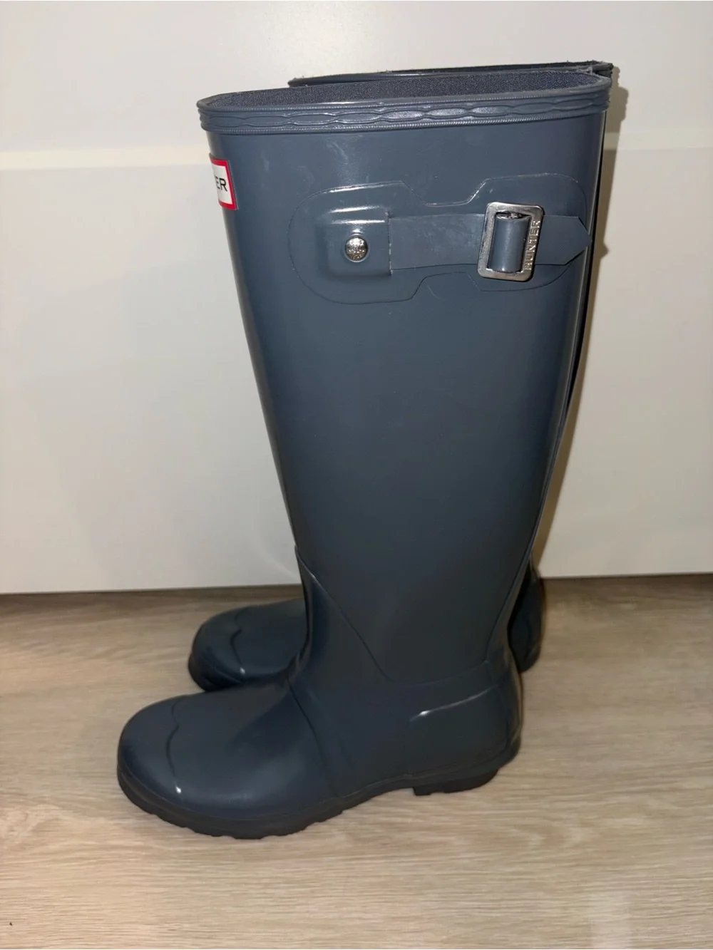Hunter Tall Rubber Boots in Dark Gray